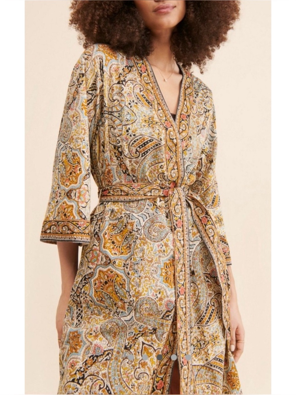 Cleobella Organic Cotton Zoya Duster Robe - XS - Artisan Boho Kimono